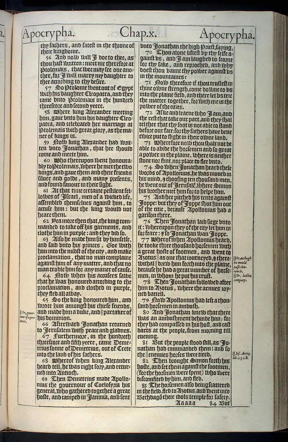 1 Maccabees Chapter 10 Original 1611 KJV Bible Scan