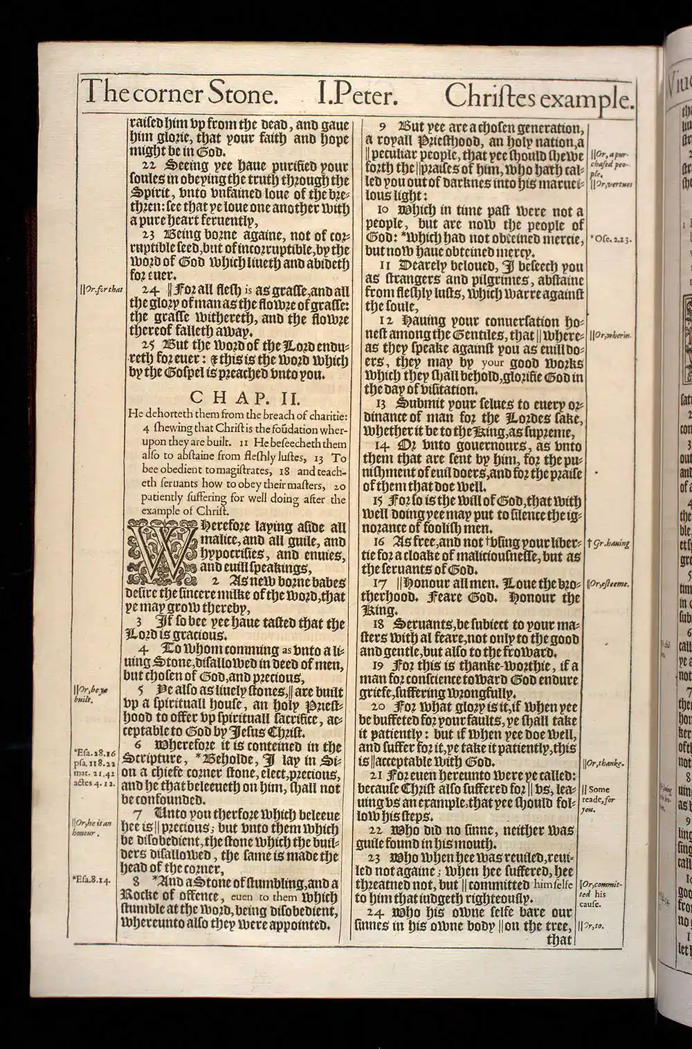 1 Peter Chapter 1 Original 1611 KJV Bible Scan