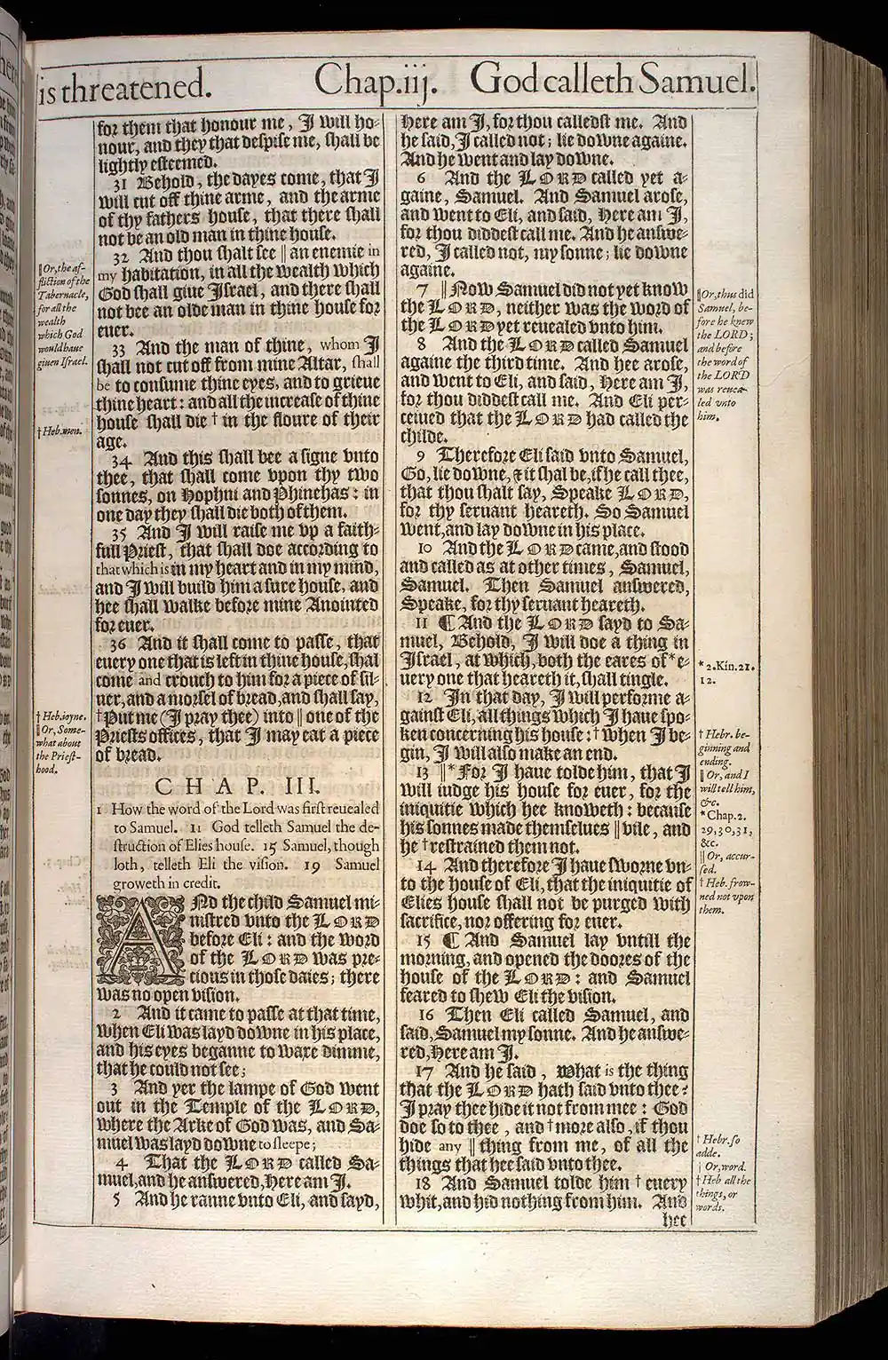 1 Samuel Chapter 2 Original 1611 KJV Bible Scan
