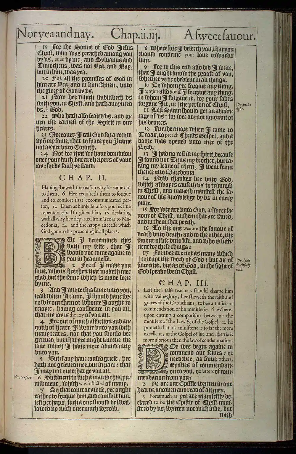 2 Corinthians Chapter 1 Original 1611 KJV Bible Scan