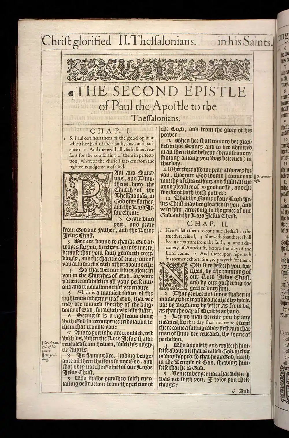 2 Thessalonians Chapter 2 Original 1611 KJV Bible Scan