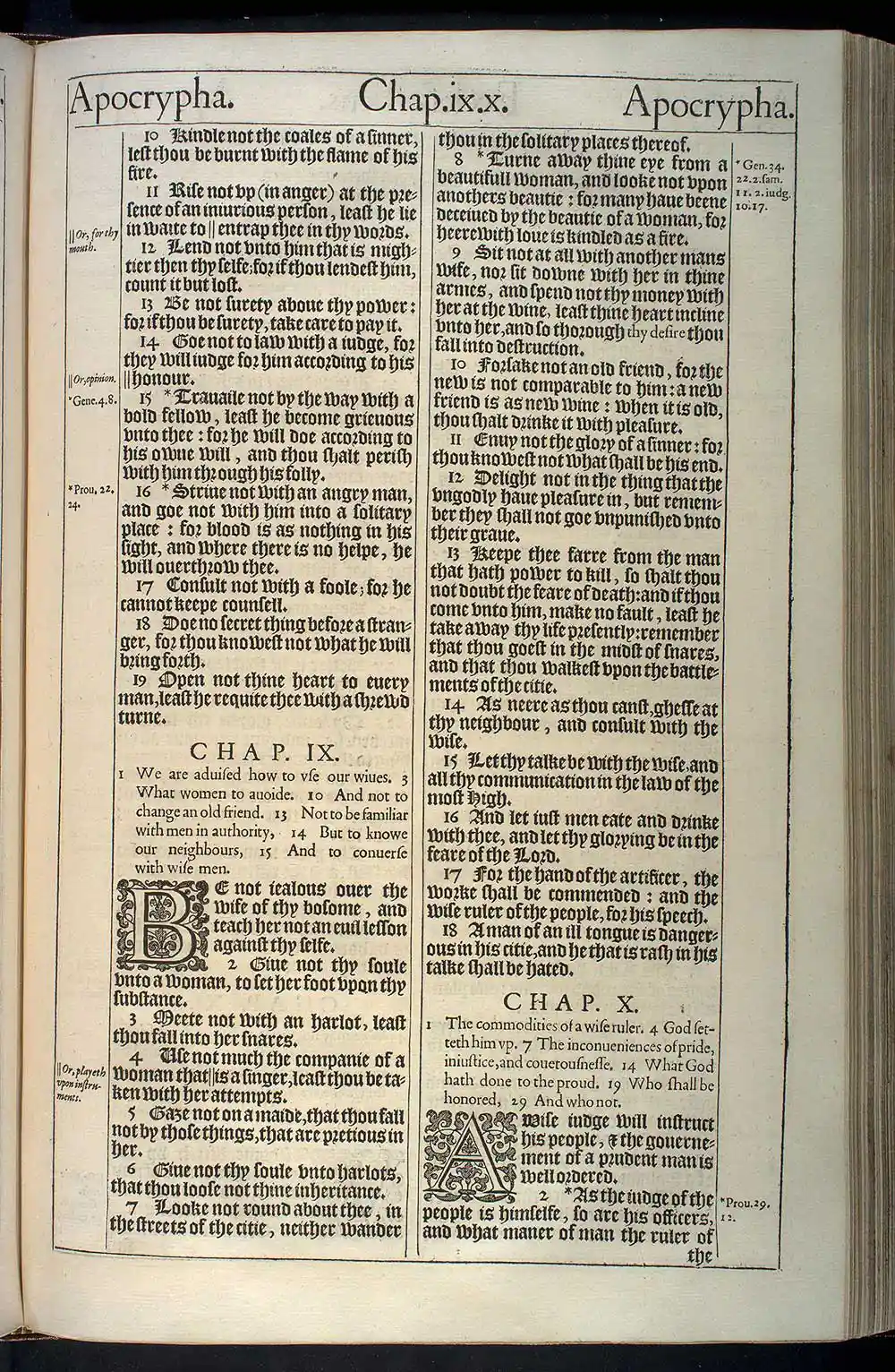 Ecclesiasticus Chapter 8 Original 1611 KJV Bible Scan