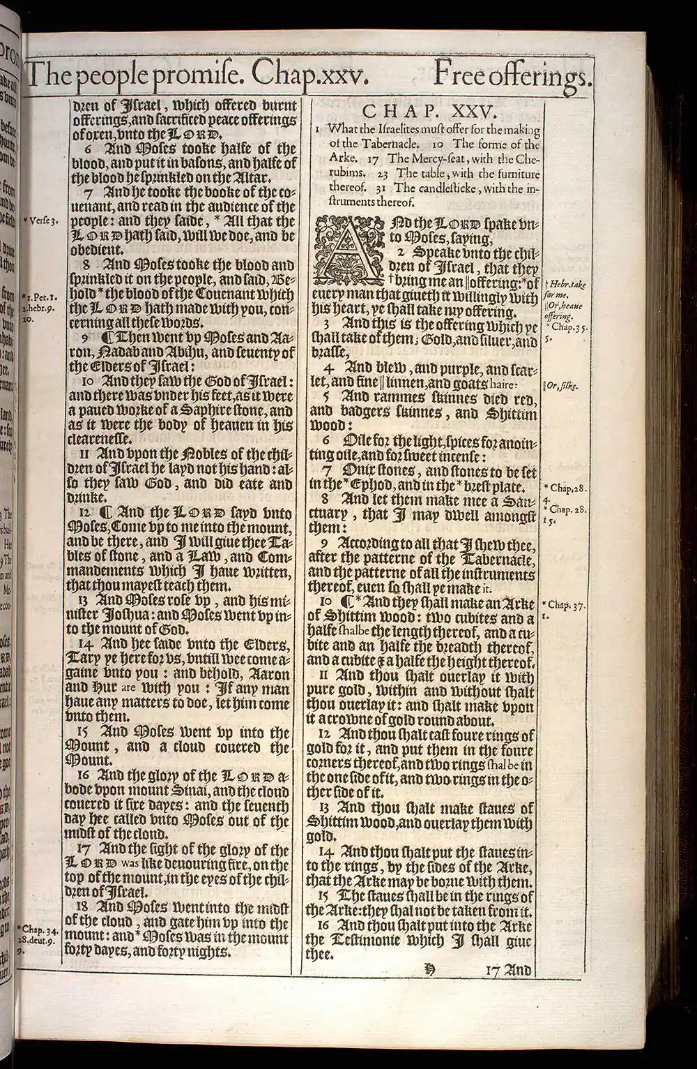 Exodus Chapter 24 Original 1611 KJV Bible Scan