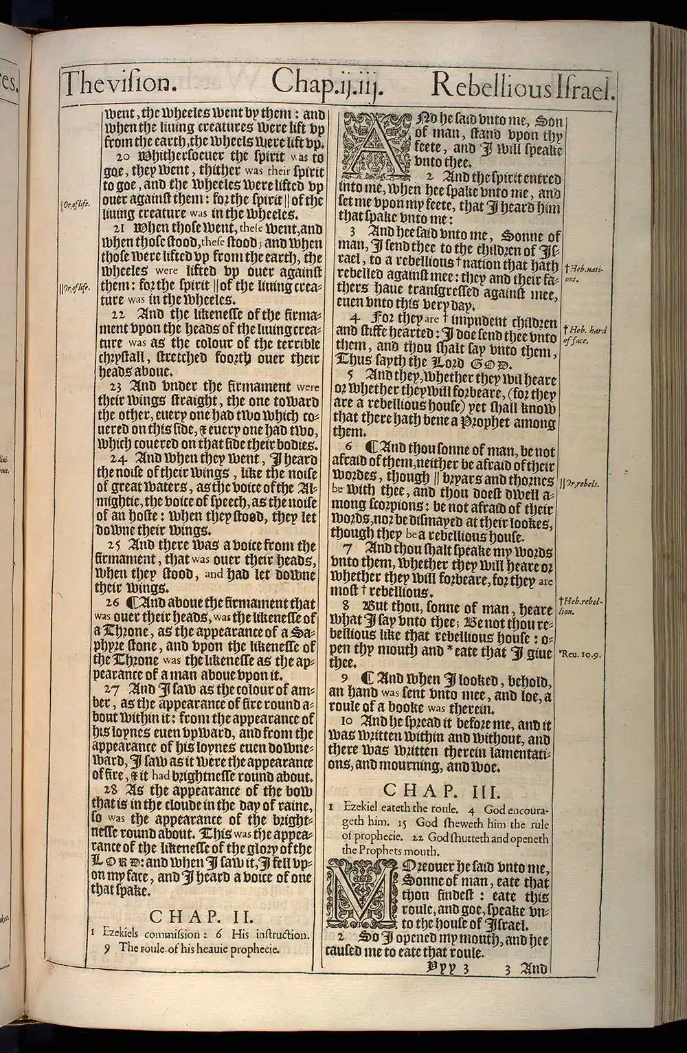 Ezekiel Chapter 1 Original 1611 KJV Bible Scan