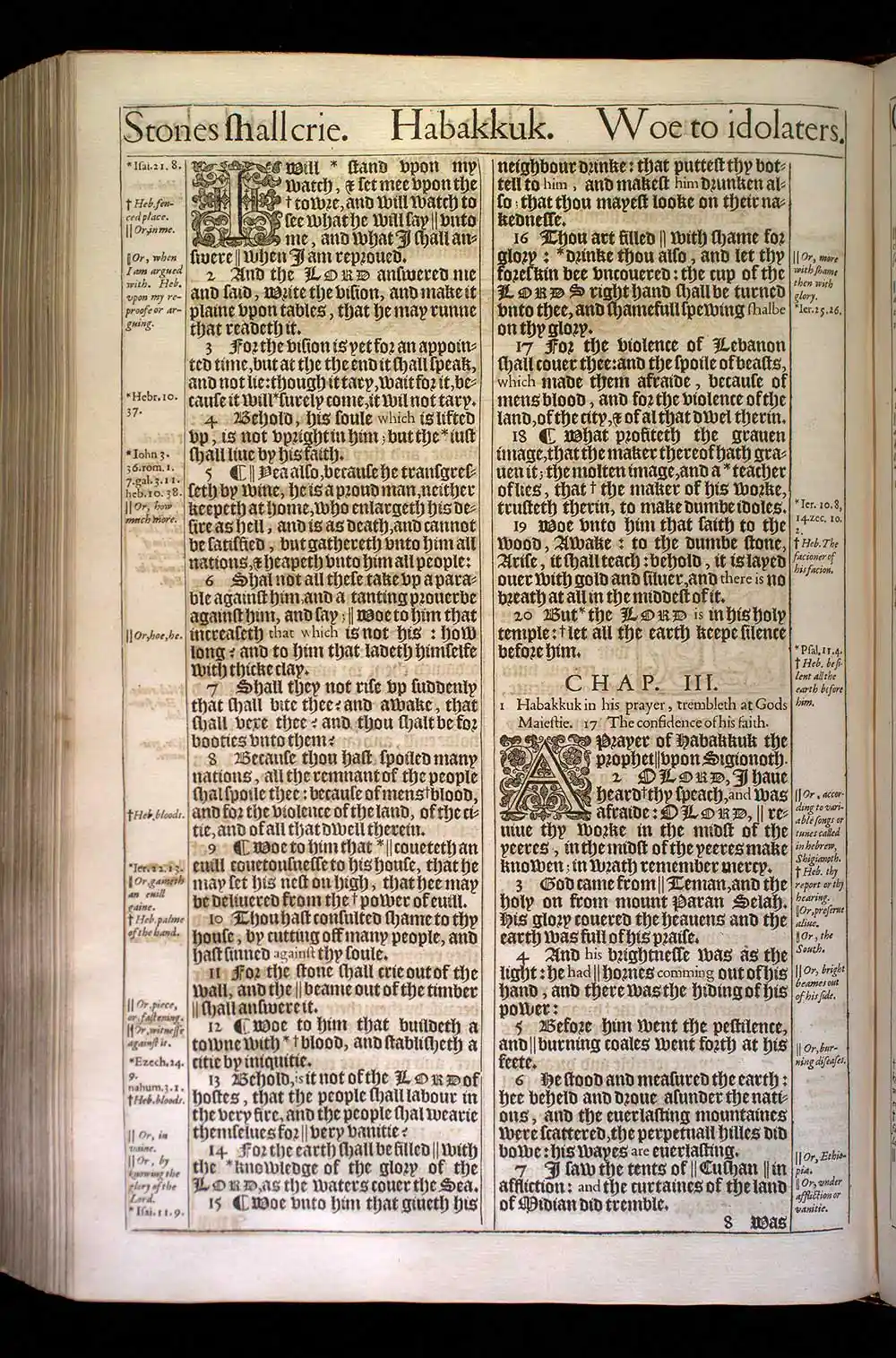 Habakkuk Chapter 3 Original 1611 KJV Bible Scan