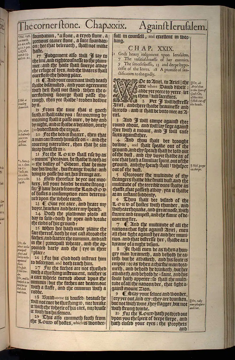 Isaiah Chapter 29 Original 1611 KJV Bible Scan