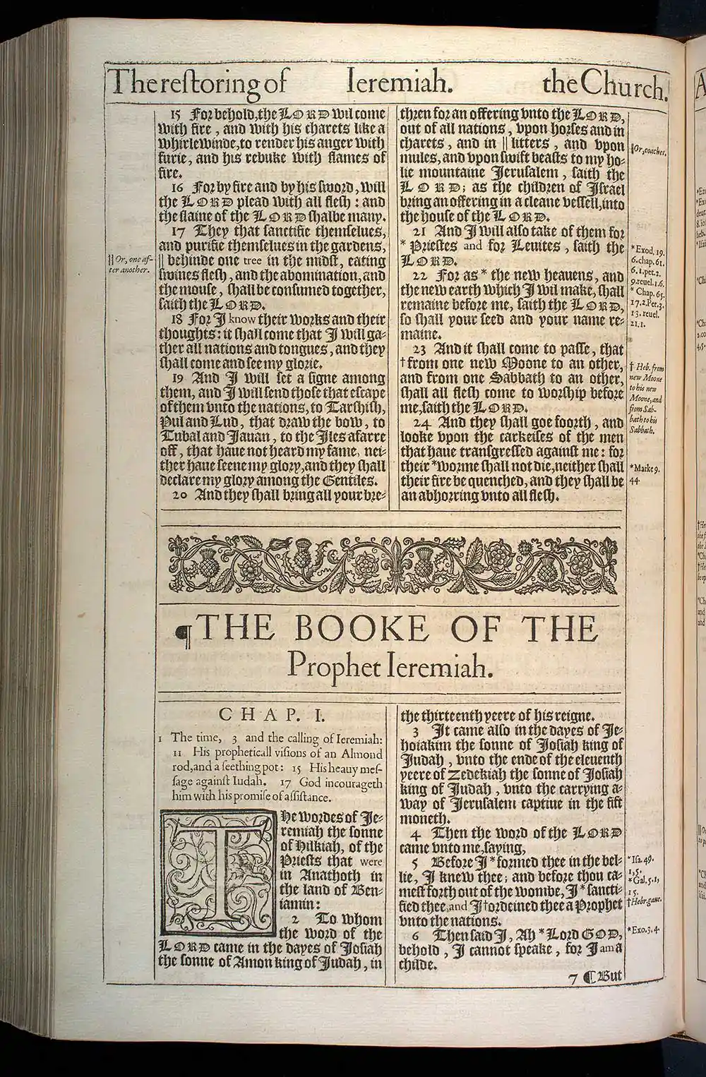 Isaiah Chapter 66 Original 1611 KJV Bible Scan