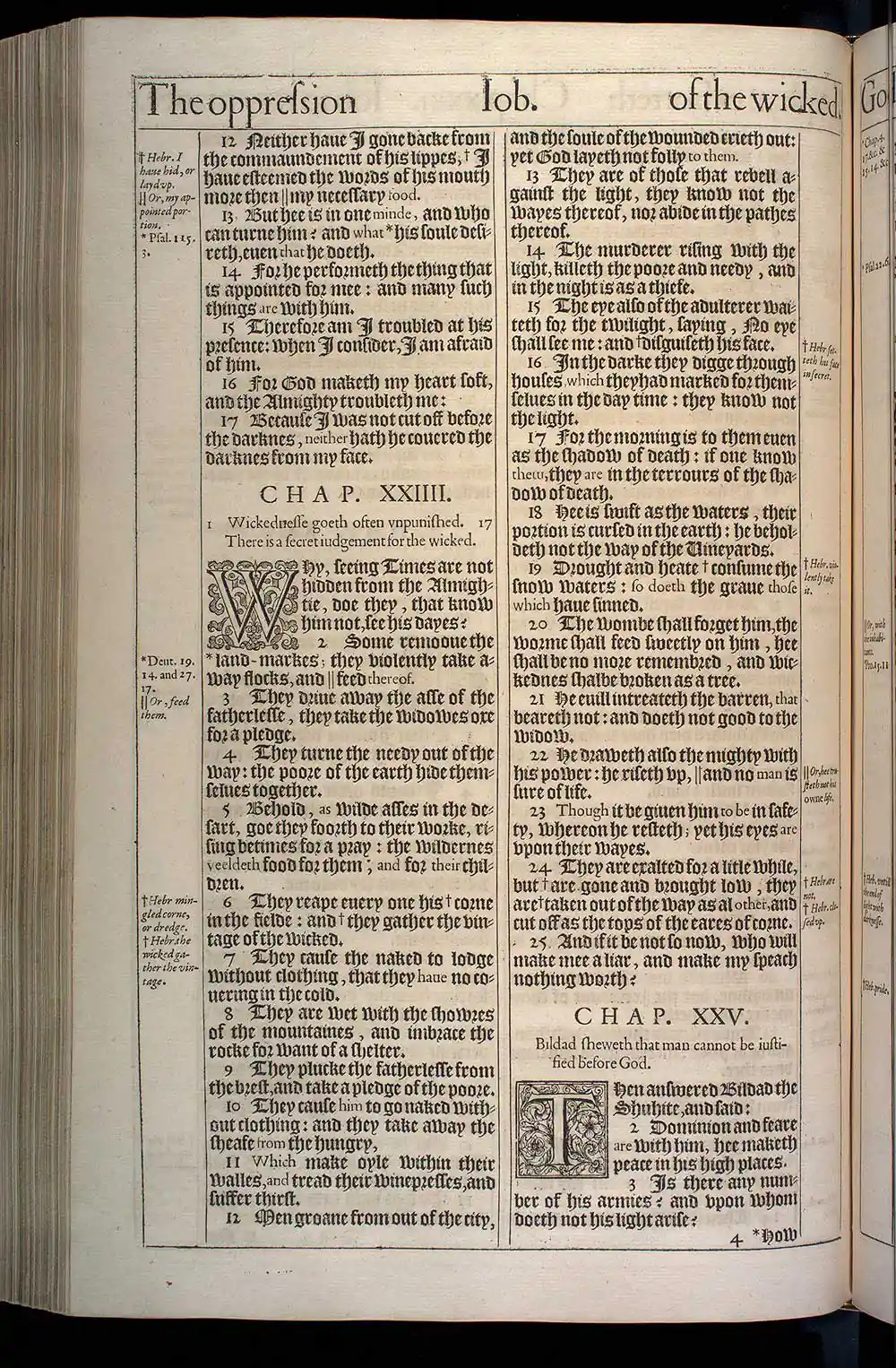 Job Chapter 23 Original 1611 KJV Bible Scan