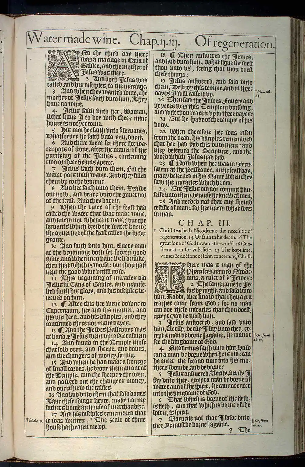 John Chapter 3 Original 1611 KJV Bible Scan