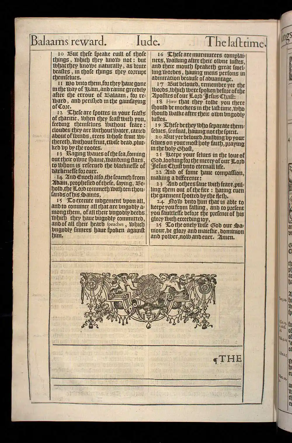 Jude Chapter 1 Original 1611 KJV Bible Scan