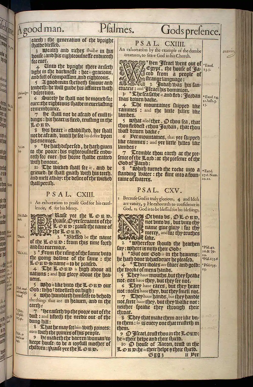 Psalms Chapter 113 Original 1611 KJV Bible Scan