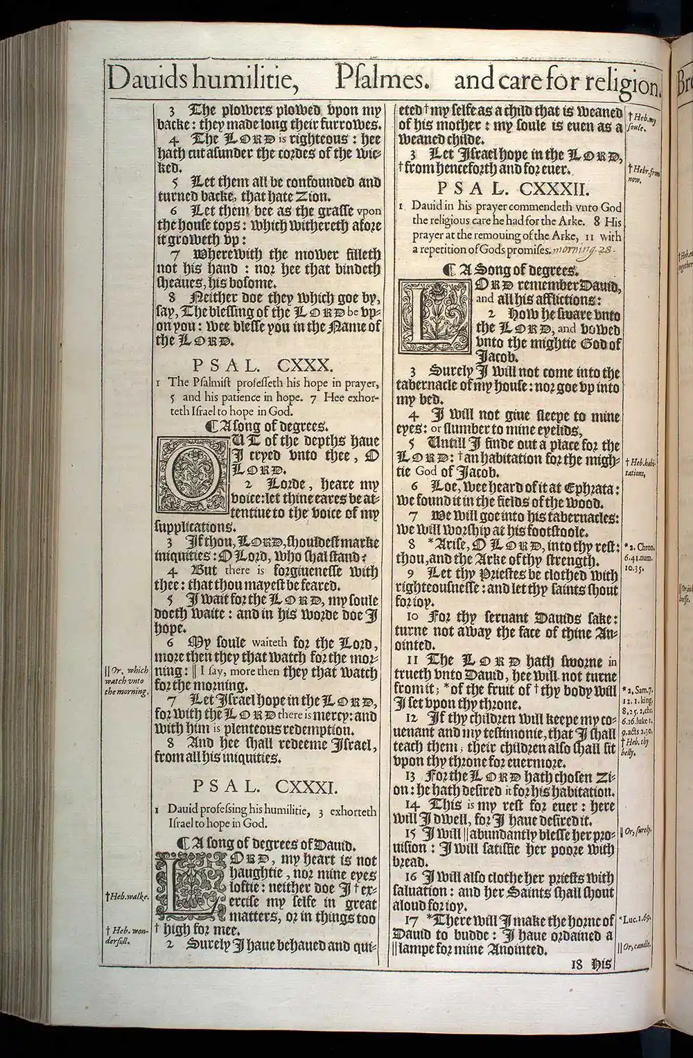 Psalms Chapter 129 Original 1611 KJV Bible Scan