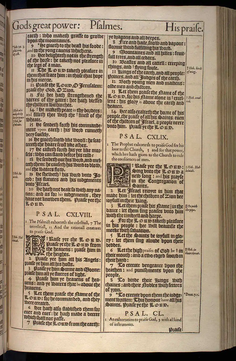 Psalms Chapter 147 Original 1611 KJV Bible Scan