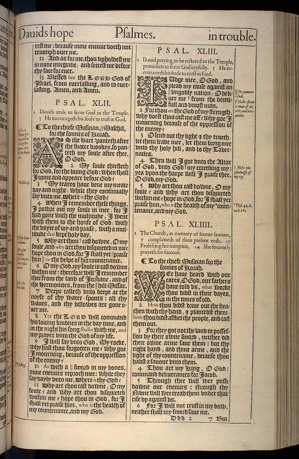 Psalms Chapter 41 Original 1611 KJV Bible Scan