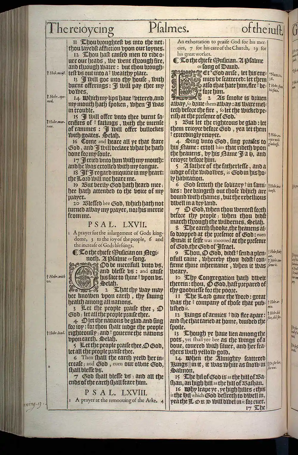Psalms Chapter 68 Original 1611 KJV Bible Scan