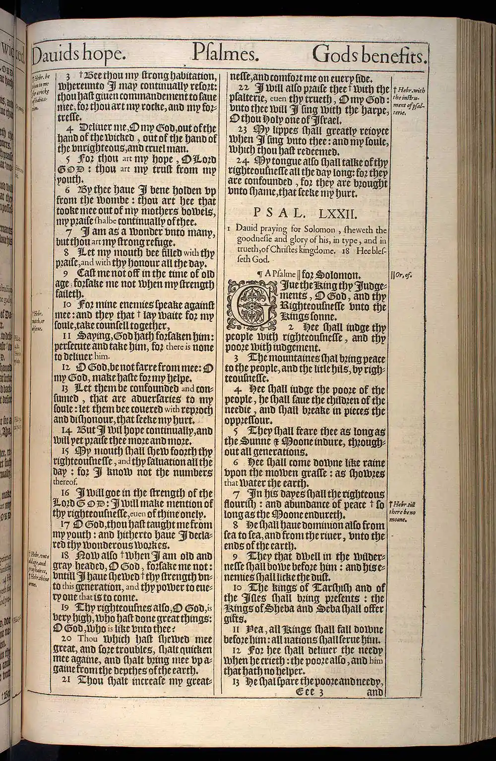 Psalms Chapter 71 Original 1611 KJV Bible Scan