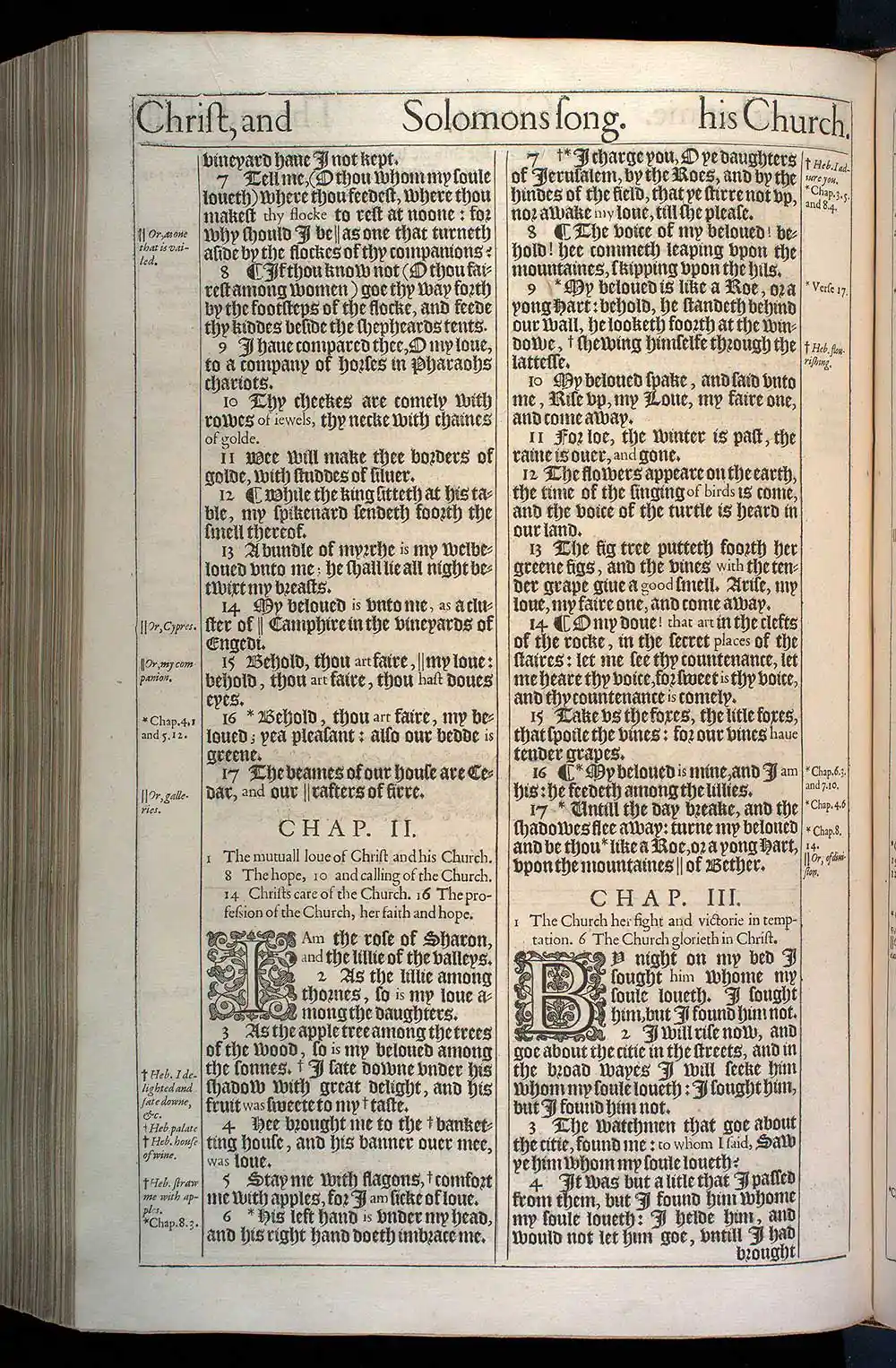 Song of Solomon Chapter 3 Original 1611 KJV Bible Scan