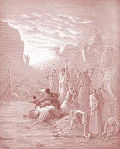 Exodus Chapter 17: Moses Strikes the Rock at Horeb